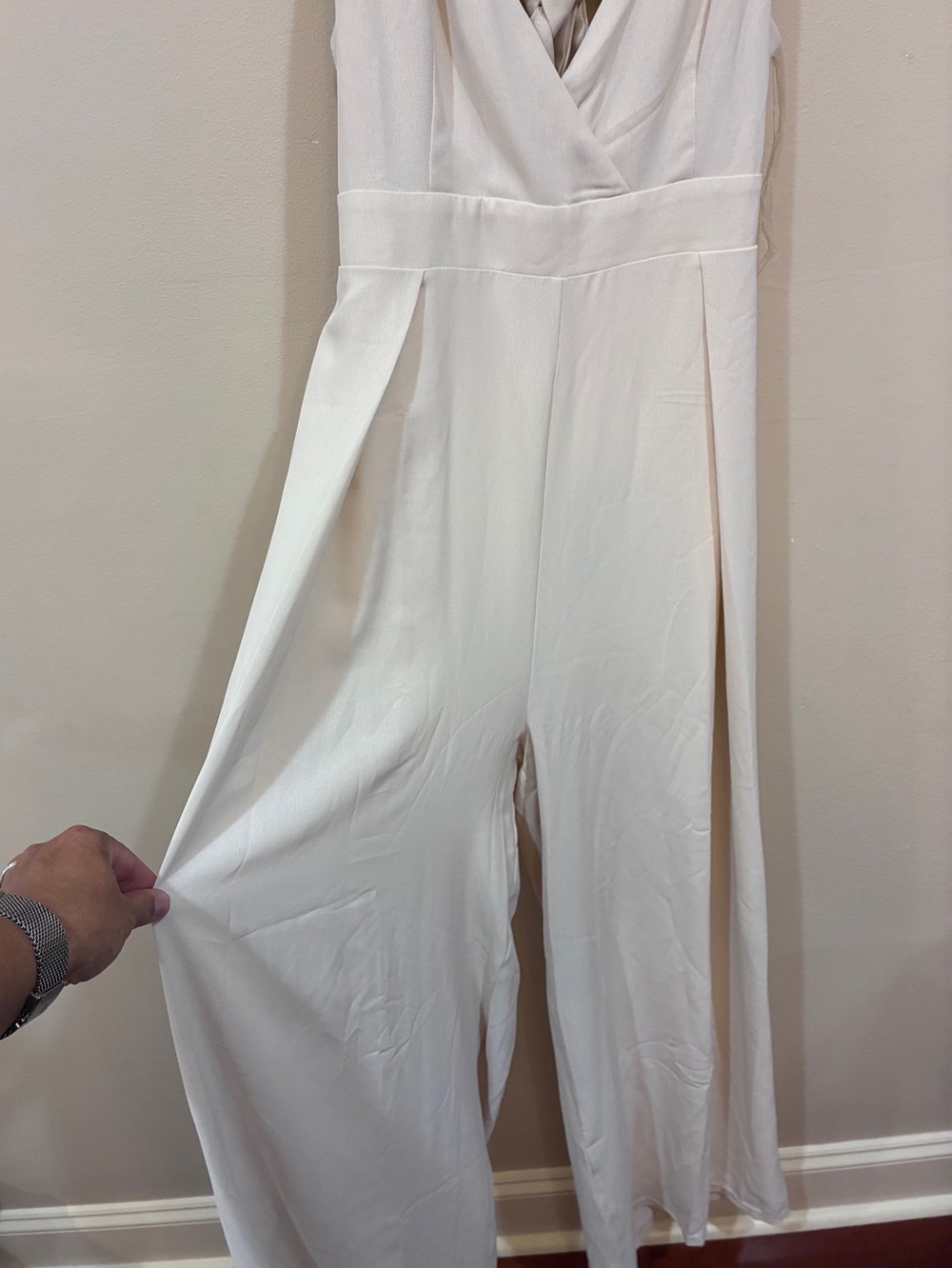 Fashion Nova Cream Jumpsuit - Size XL - Picture 5 of 6